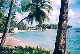 beachfront condominium seen from beach barbados